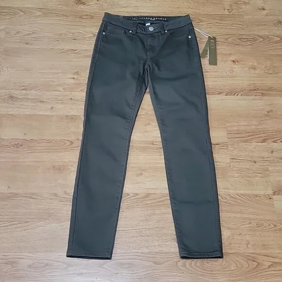 Lauren Conrad Green Skinny Pants Jeans Size 2 NWT - Picture 1 of 9
